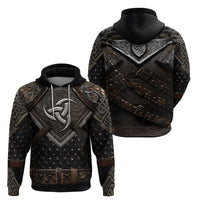Legendary Viking Armor Hoodie Triple Horn Saga - Wonder Print Shop
