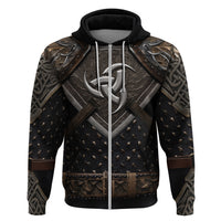 Legendary Viking Armor Hoodie Triple Horn Saga - Wonder Print Shop