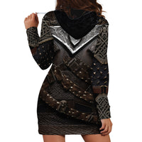 Legendary Viking Armor Hoodie Dress Triple Horn Saga - Wonder Print Shop