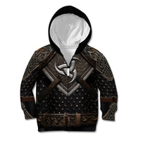 Legendary Viking Armor Kid Hoodie Triple Horn Saga - Wonder Print Shop