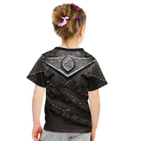 Legendary Viking Armor Kid T Shirt Triple Horn Saga - Wonder Print Shop