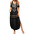 Legendary Viking Armor Summer Maxi Dress Triple Horn Saga - Wonder Print Shop
