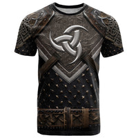 Legendary Viking Armor T Shirt Triple Horn Saga - Wonder Print Shop