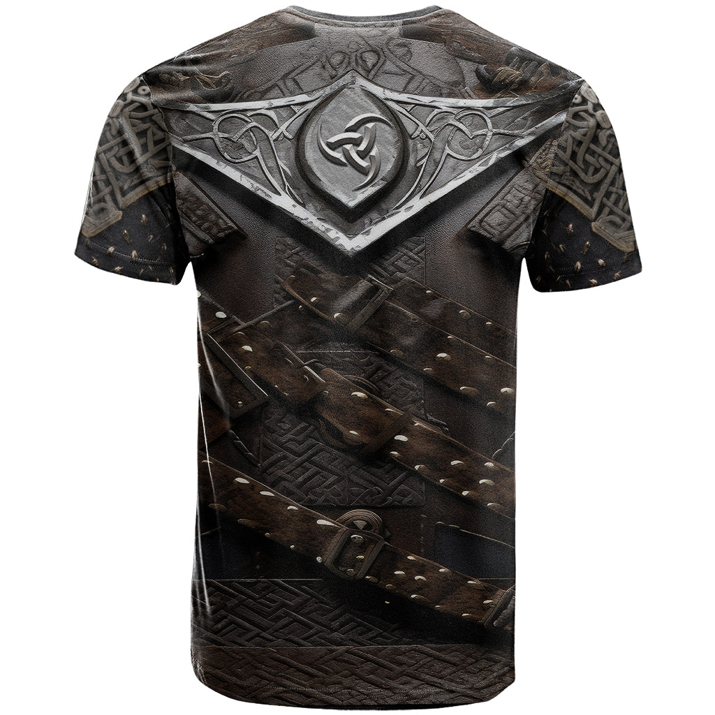 Legendary Viking Armor T Shirt Triple Horn Saga - Wonder Print Shop