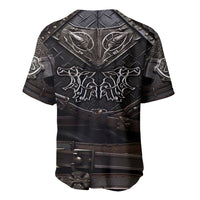 Viking Warrior Armor Baseball Jersey Fenrir Wolf Symbol - Wonder Print Shop