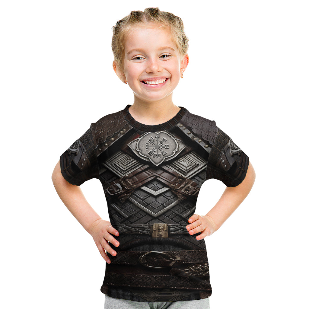 Viking Warrior Armor Kid T Shirt Fenrir Wolf Symbol - Wonder Print Shop