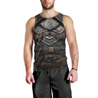 Viking Warrior Armor Men Tank Top Fenrir Wolf Symbol - Wonder Print Shop