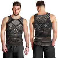 Viking Warrior Armor Men Tank Top Fenrir Wolf Symbol - Wonder Print Shop