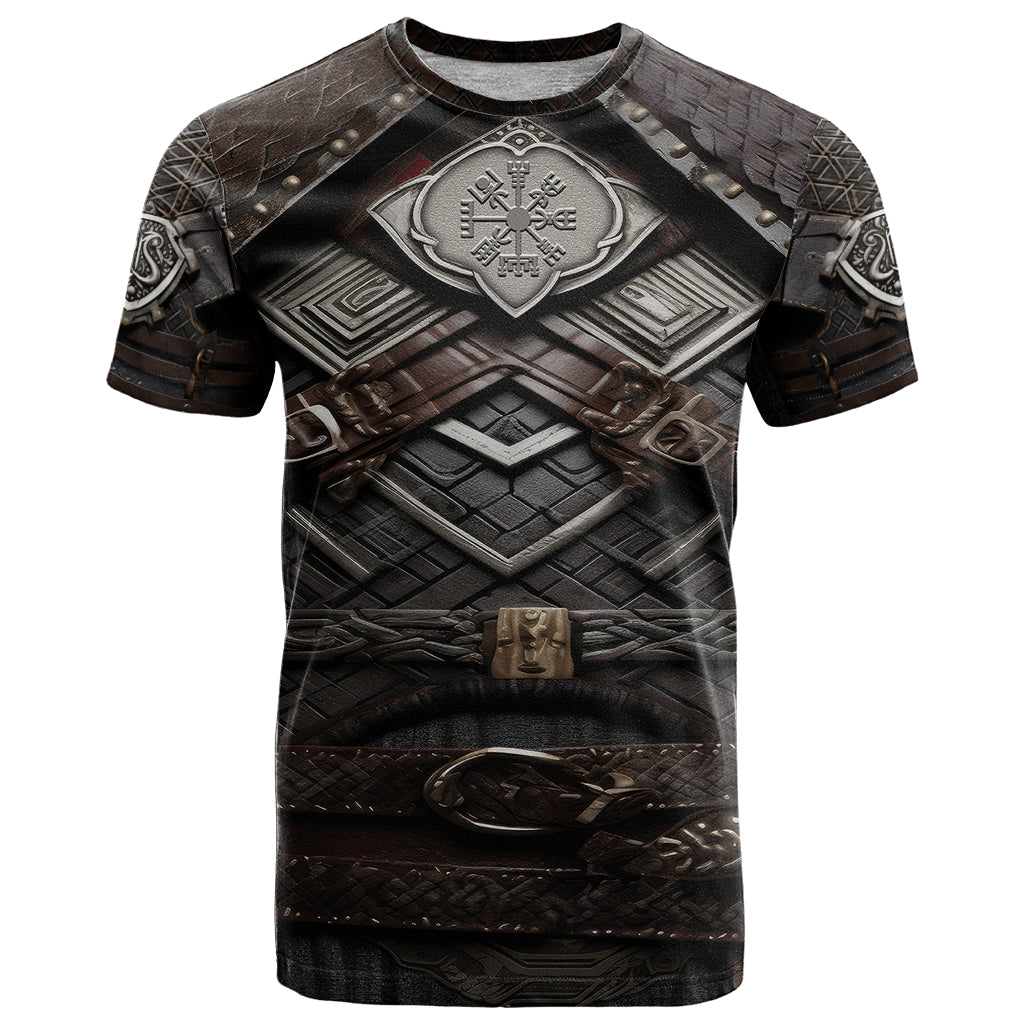 Viking Warrior Armor T Shirt Fenrir Wolf Symbol - Wonder Print Shop