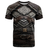 Viking Warrior Armor T Shirt Fenrir Wolf Symbol - Wonder Print Shop