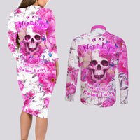 In My Next Life I Want To Be The Karma Fairy Couples Matching Long Sleeve Bodycon Dress and Long Sleeve Button Shirts - Wonder Print Shop