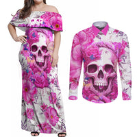 In My Next Life I Want To Be The Karma Fairy Couples Matching Off Shoulder Maxi Dress and Long Sleeve Button Shirts - Wonder Print Shop