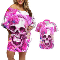 In My Next Life I Want To Be The Karma Fairy Couples Matching Off Shoulder Short Dress and Hawaiian Shirt - Wonder Print Shop