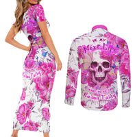 In My Next Life I Want To Be The Karma Fairy Couples Matching Short Sleeve Bodycon Dress and Long Sleeve Button Shirts - Wonder Print Shop