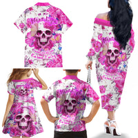 In My Next Life I Want To Be The Karma Fairy Family Matching Off Shoulder Long Sleeve Dress and Hawaiian Shirt - Wonder Print Shop