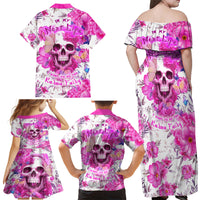 In My Next Life I Want To Be The Karma Fairy Family Matching Off Shoulder Maxi Dress and Hawaiian Shirt - Wonder Print Shop