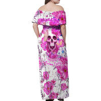 In My Next Life I Want To Be The Karma Fairy Family Matching Off Shoulder Maxi Dress and Hawaiian Shirt - Wonder Print Shop