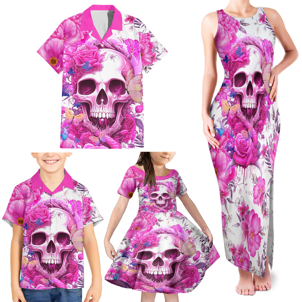 In My Next Life I Want To Be The Karma Fairy Family Matching Tank Maxi Dress and Hawaiian Shirt - Wonder Print Shop