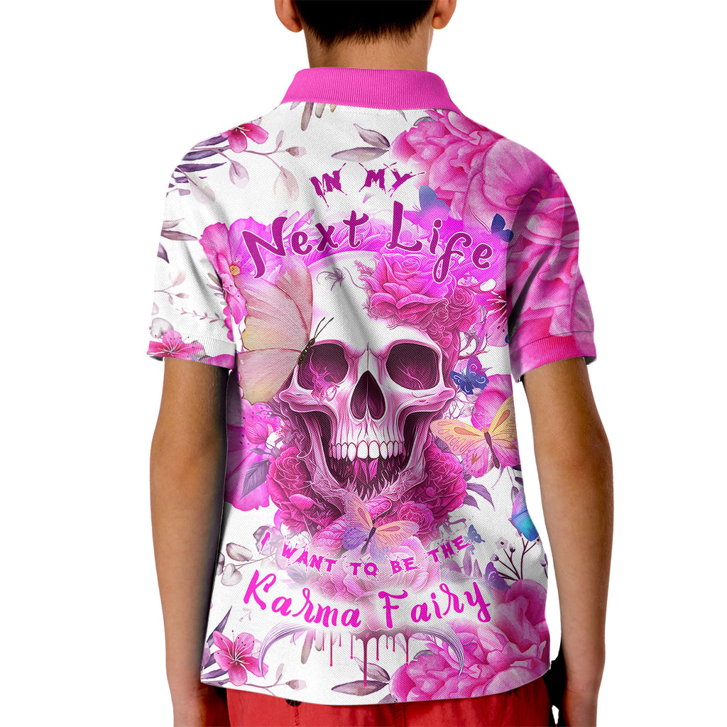 In My Next Life I Want To Be The Karma Fairy Kid Polo Shirt - Wonder Print Shop