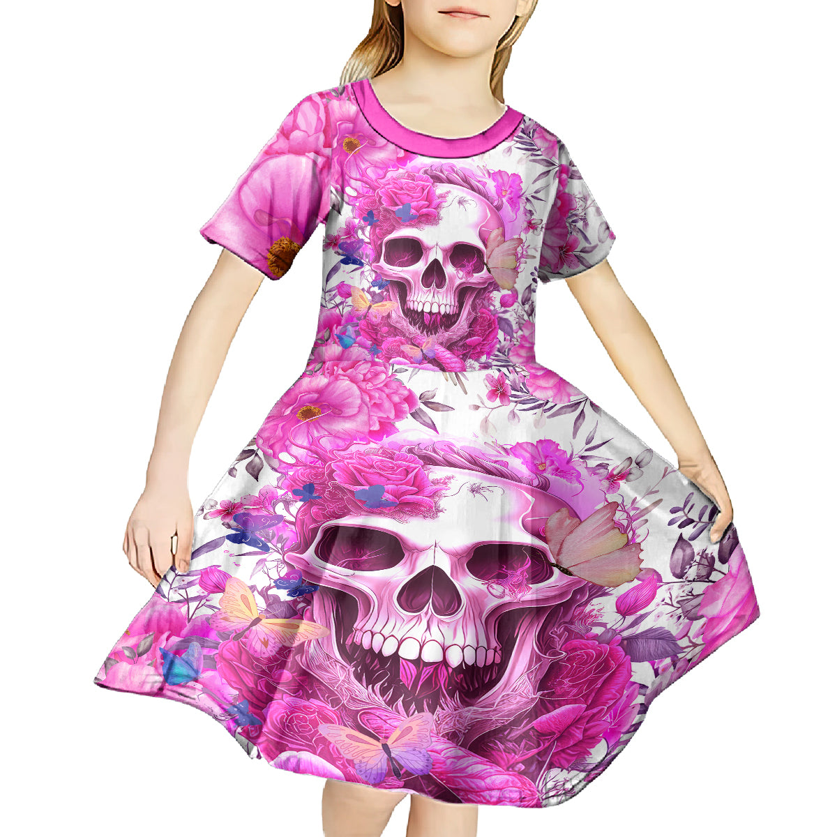 In My Next Life I Want To Be The Karma Fairy Kid Short Sleeve Dress - Wonder Print Shop