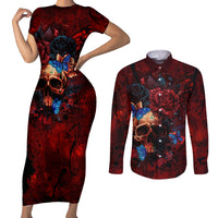 But My Go F Your Self Is Fully Couples Matching Short Sleeve Bodycon Dress and Long Sleeve Button Shirts - Wonder Print Shop