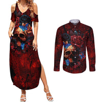 But My Go F Your Self Is Fully Couples Matching Summer Maxi Dress and Long Sleeve Button Shirts - Wonder Print Shop