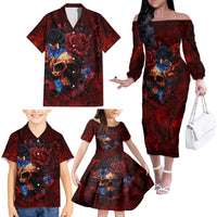 But My Go F Your Self Is Fully Family Matching Off Shoulder Long Sleeve Dress and Hawaiian Shirt - Wonder Print Shop