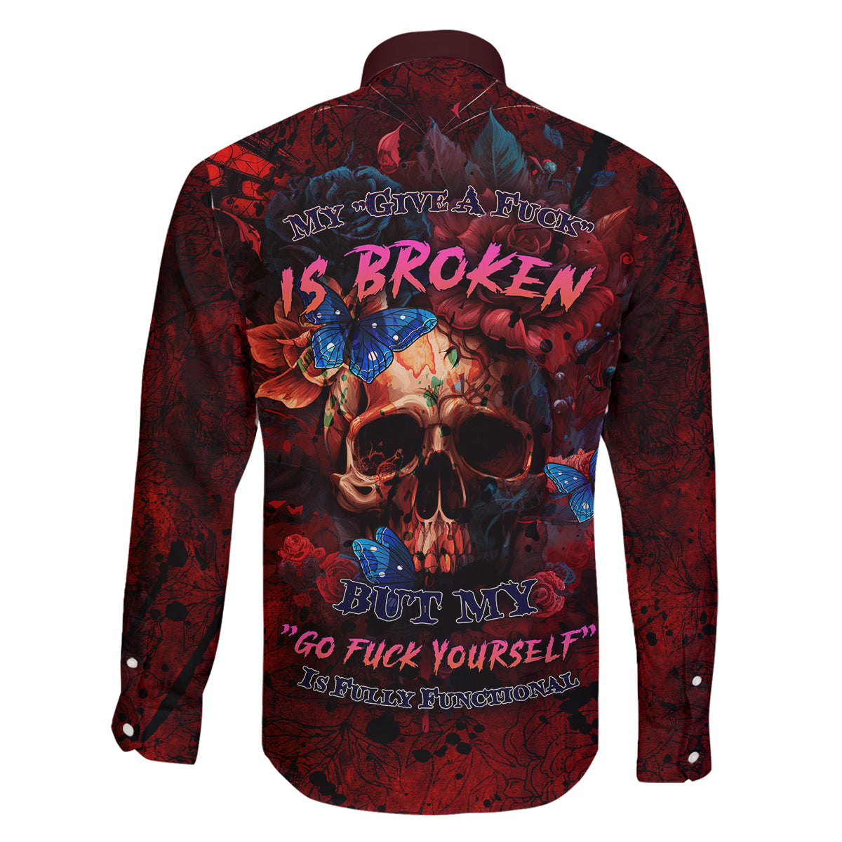 But My Go F Your Self Is Fully Family Matching Off Shoulder Long Sleeve Dress and Hawaiian Shirt - Wonder Print Shop