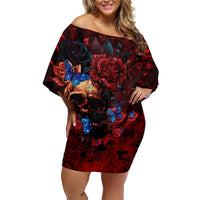 But My Go F Your Self Is Fully Family Matching Off Shoulder Short Dress and Hawaiian Shirt - Wonder Print Shop