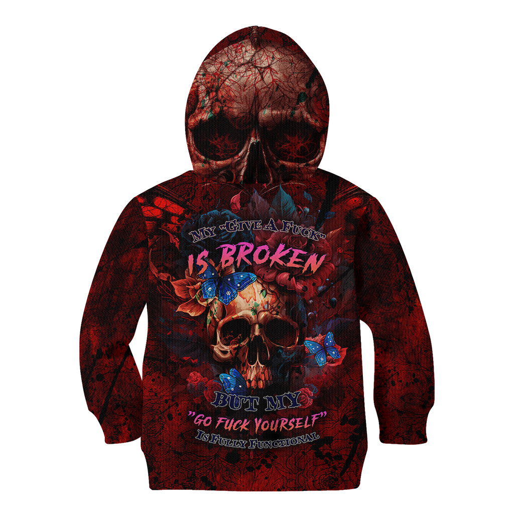 But My Go F Your Self Is Fully Kid Hoodie - Wonder Print Shop
