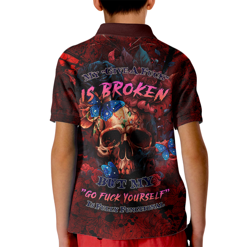 But My Go F Your Self Is Fully Kid Polo Shirt - Wonder Print Shop