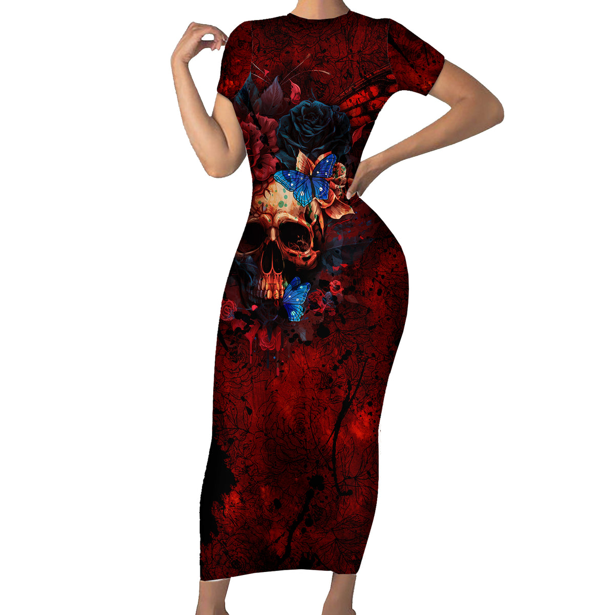 But My Go F Your Self Is Fully Short Sleeve Bodycon Dress - Wonder Print Shop
