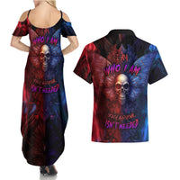 I am Who I Am Your Approval Isn't Needed Couples Matching Summer Maxi Dress and Hawaiian Shirt - Wonder Print Shop