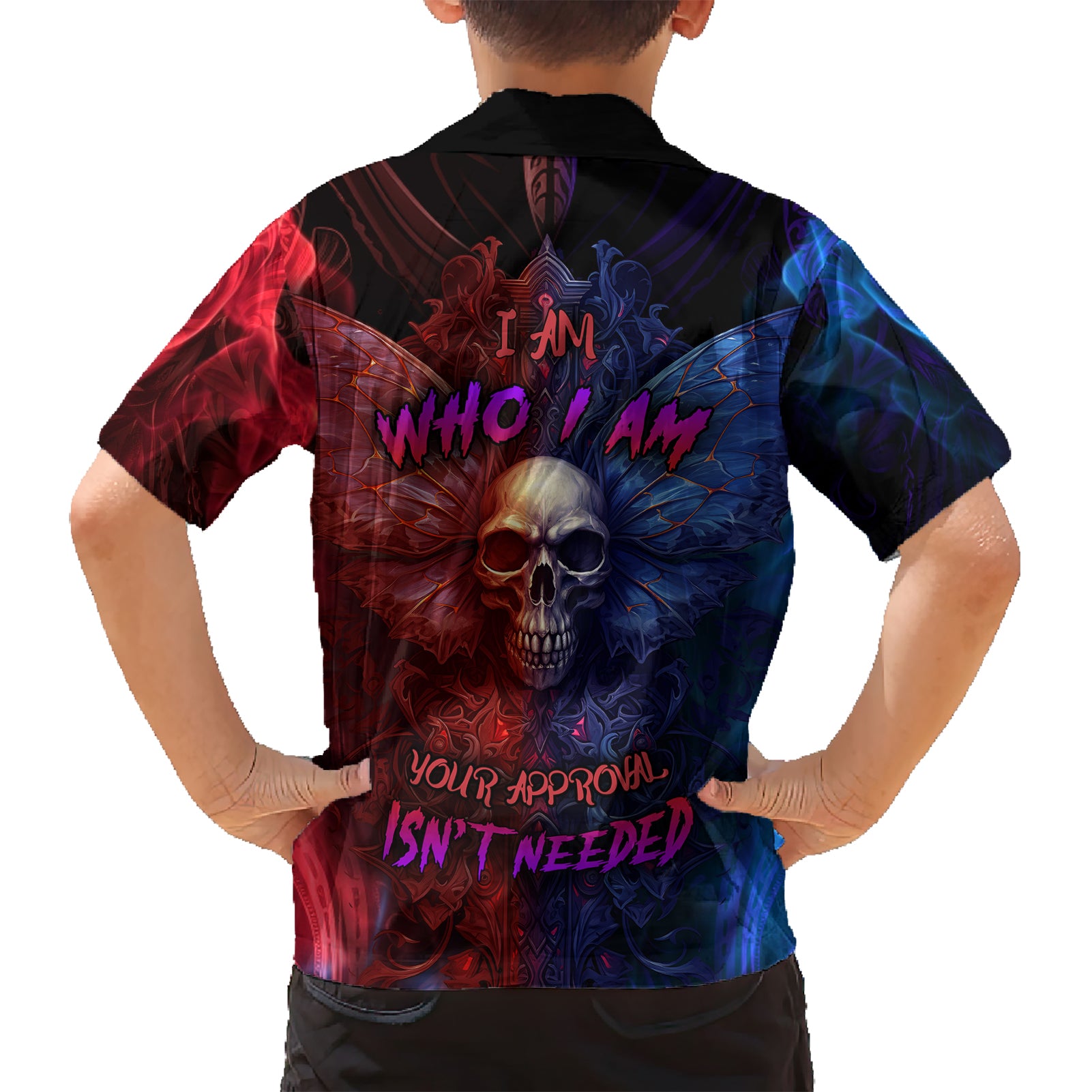 I am Who I Am Your Approval Isn't Needed Kid Hawaiian Shirt - Wonder Print Shop