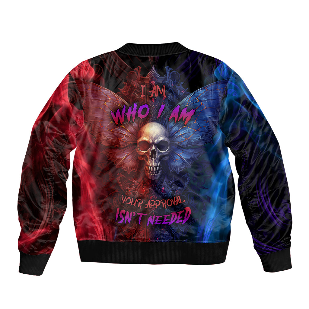 I am Who I Am Your Approval Isn't Needed Sleeve Zip Bomber Jacket - Wonder Print Shop