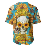 She Is Sunshine Mixed With A Little Hurricane Baseball Jersey - Wonder Print Shop