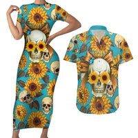 She Is Sunshine Mixed With A Little Hurricane Couples Matching Short Sleeve Bodycon Dress and Hawaiian Shirt - Wonder Print Shop