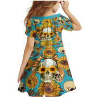 She Is Sunshine Mixed With A Little Hurricane Family Matching Mermaid Dress and Hawaiian Shirt - Wonder Print Shop