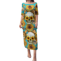 She Is Sunshine Mixed With A Little Hurricane Family Matching Puletasi Dress and Hawaiian Shirt - Wonder Print Shop