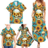 She Is Sunshine Mixed With A Little Hurricane Family Matching Summer Maxi Dress and Hawaiian Shirt - Wonder Print Shop