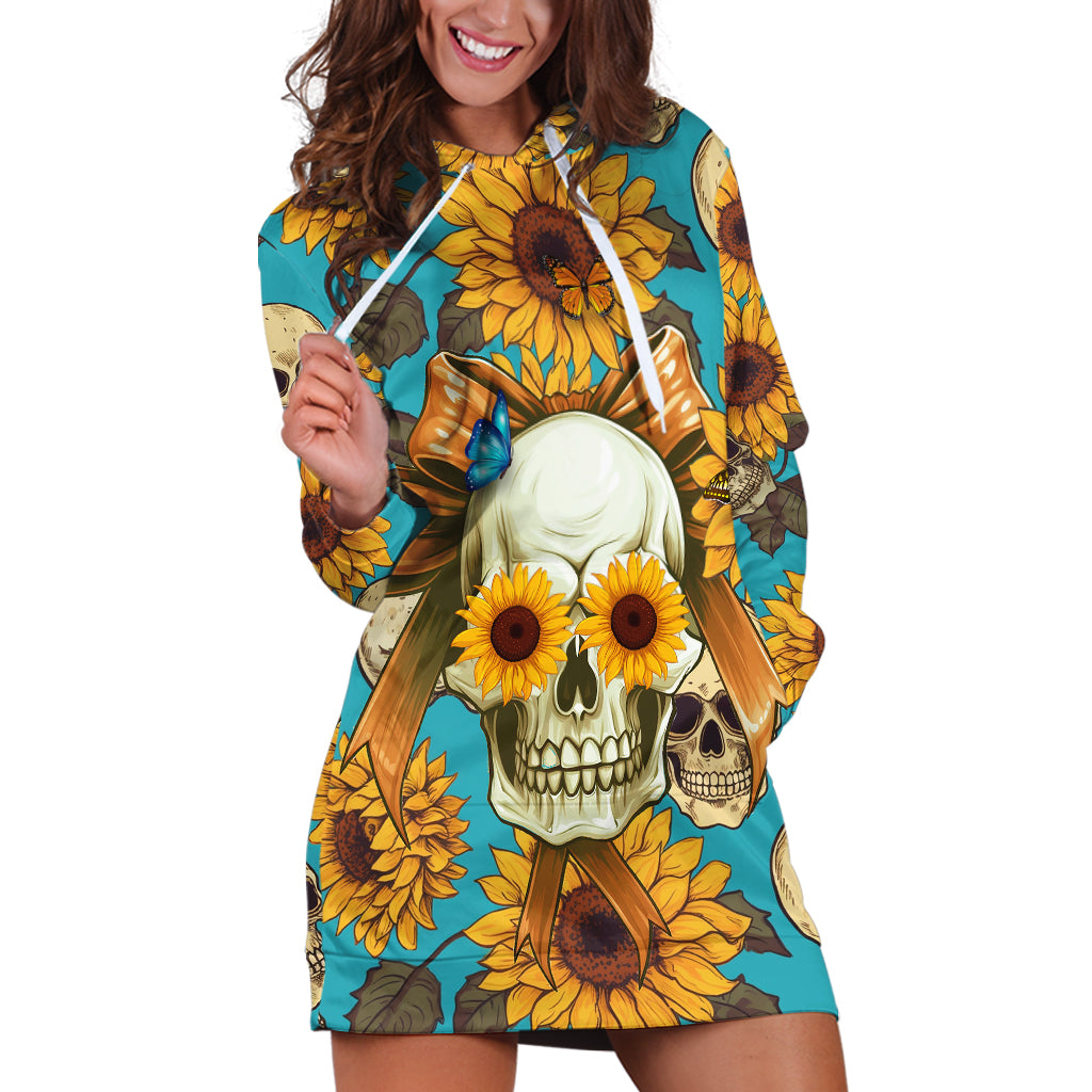 She Is Sunshine Mixed With A Little Hurricane Hoodie Dress - Wonder Print Shop