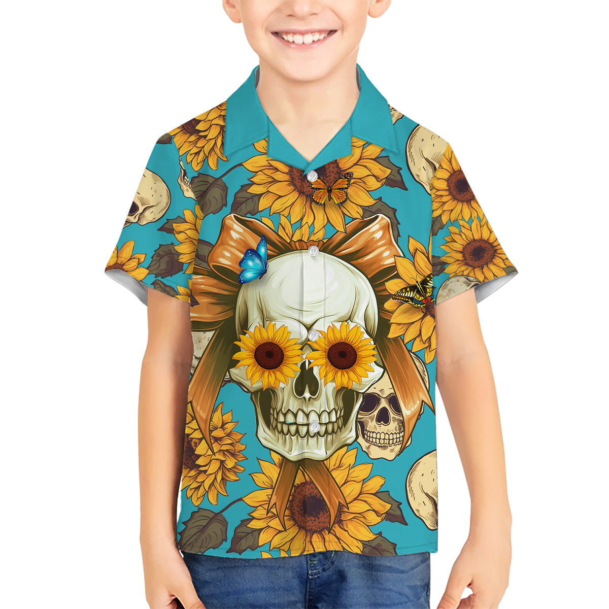 She Is Sunshine Mixed With A Little Hurricane Kid Hawaiian Shirt - Wonder Print Shop