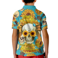 She Is Sunshine Mixed With A Little Hurricane Kid Polo Shirt - Wonder Print Shop