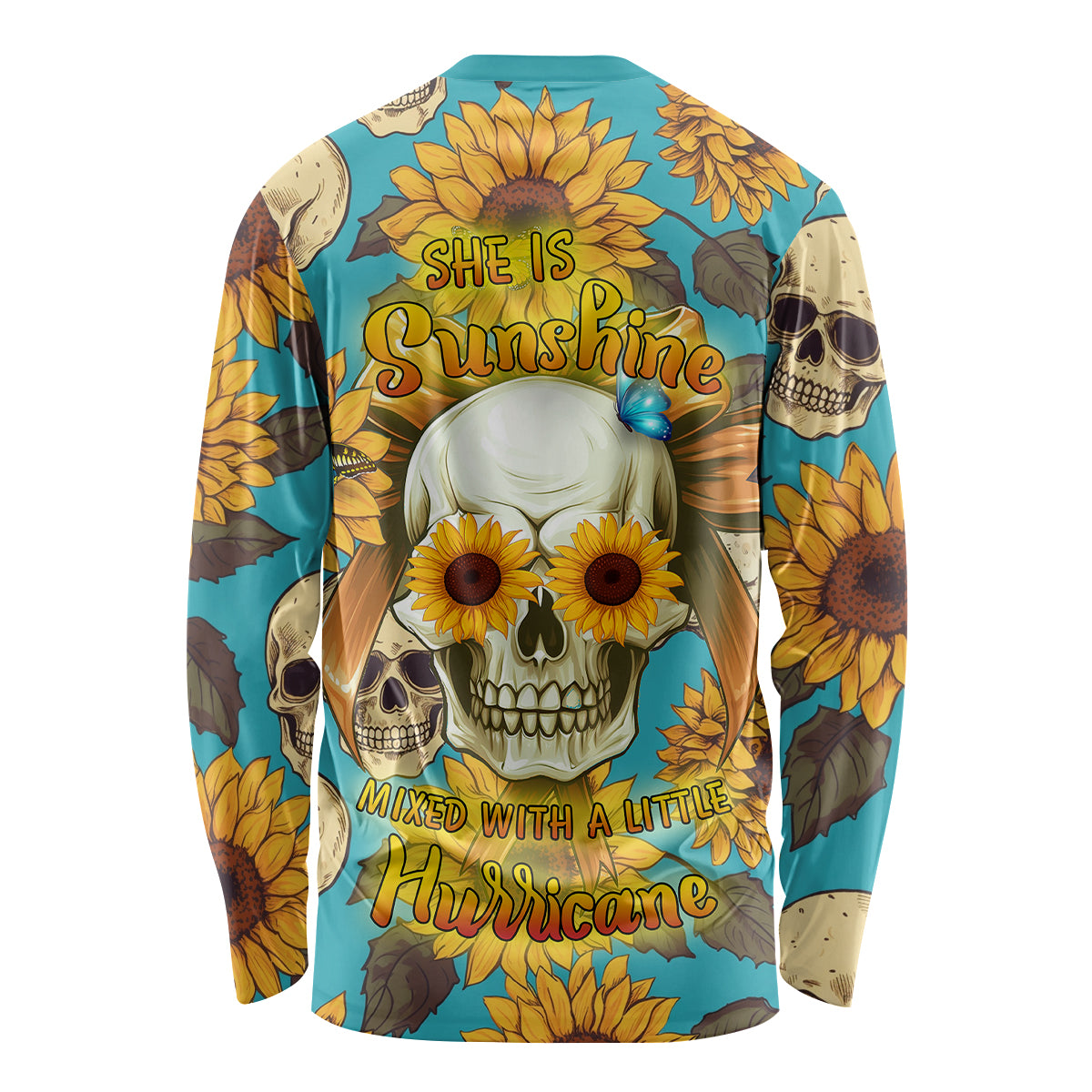 She Is Sunshine Mixed With A Little Hurricane Long Sleeve Shirt - Wonder Print Shop