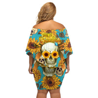 She Is Sunshine Mixed With A Little Hurricane Off Shoulder Short Dress - Wonder Print Shop