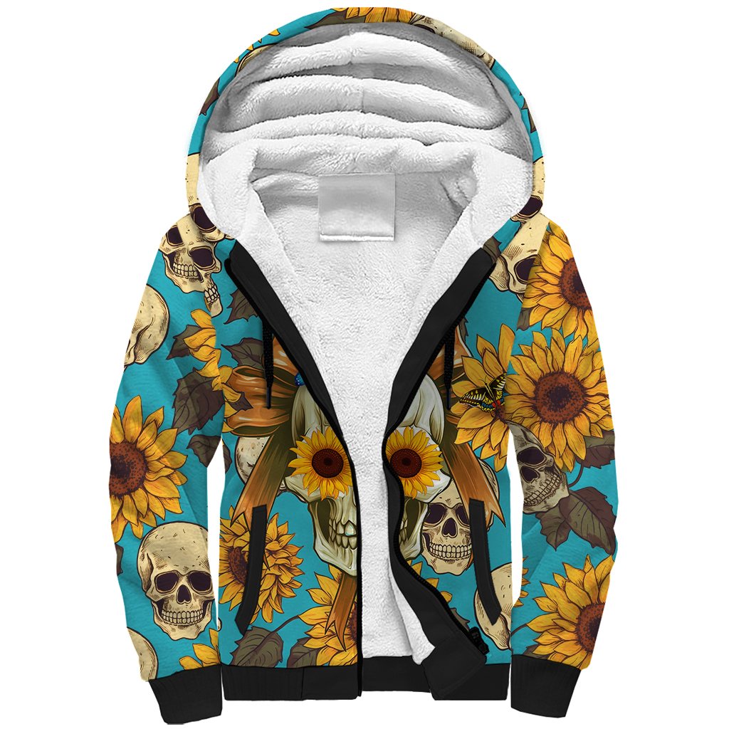 She Is Sunshine Mixed With A Little Hurricane Sherpa Hoodie - Wonder Print Shop