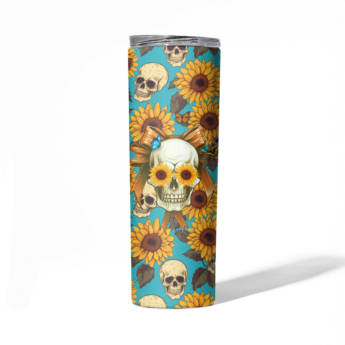 She Is Sunshine Mixed With A Little Hurricane Skinny Tumbler - Wonder Print Shop