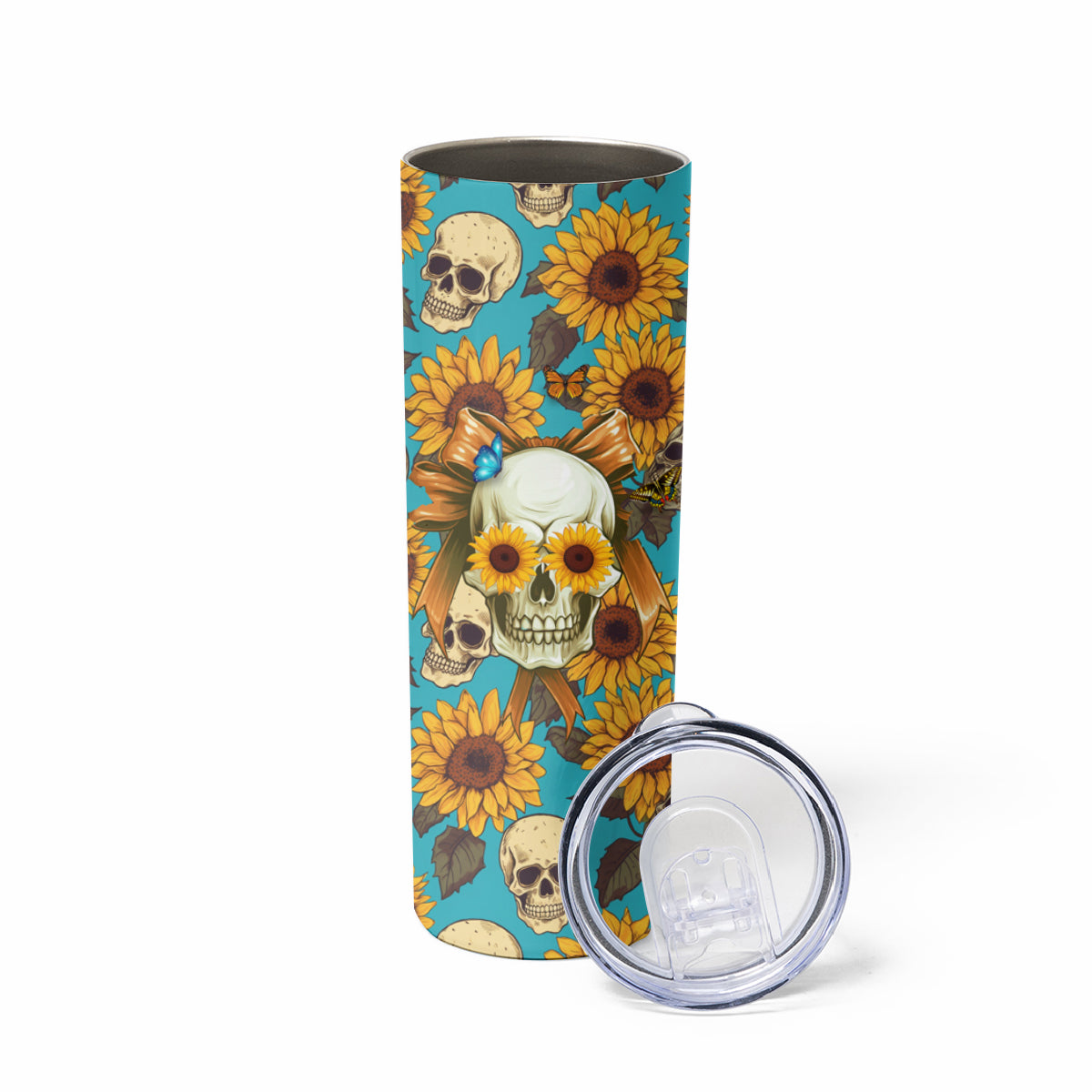 She Is Sunshine Mixed With A Little Hurricane Skinny Tumbler - Wonder Print Shop