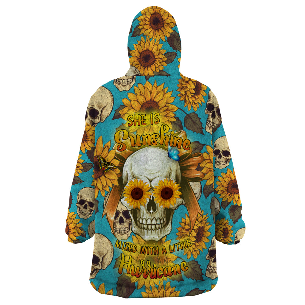 She Is Sunshine Mixed With A Little Hurricane Wearable Blanket Hoodie - Wonder Print Shop