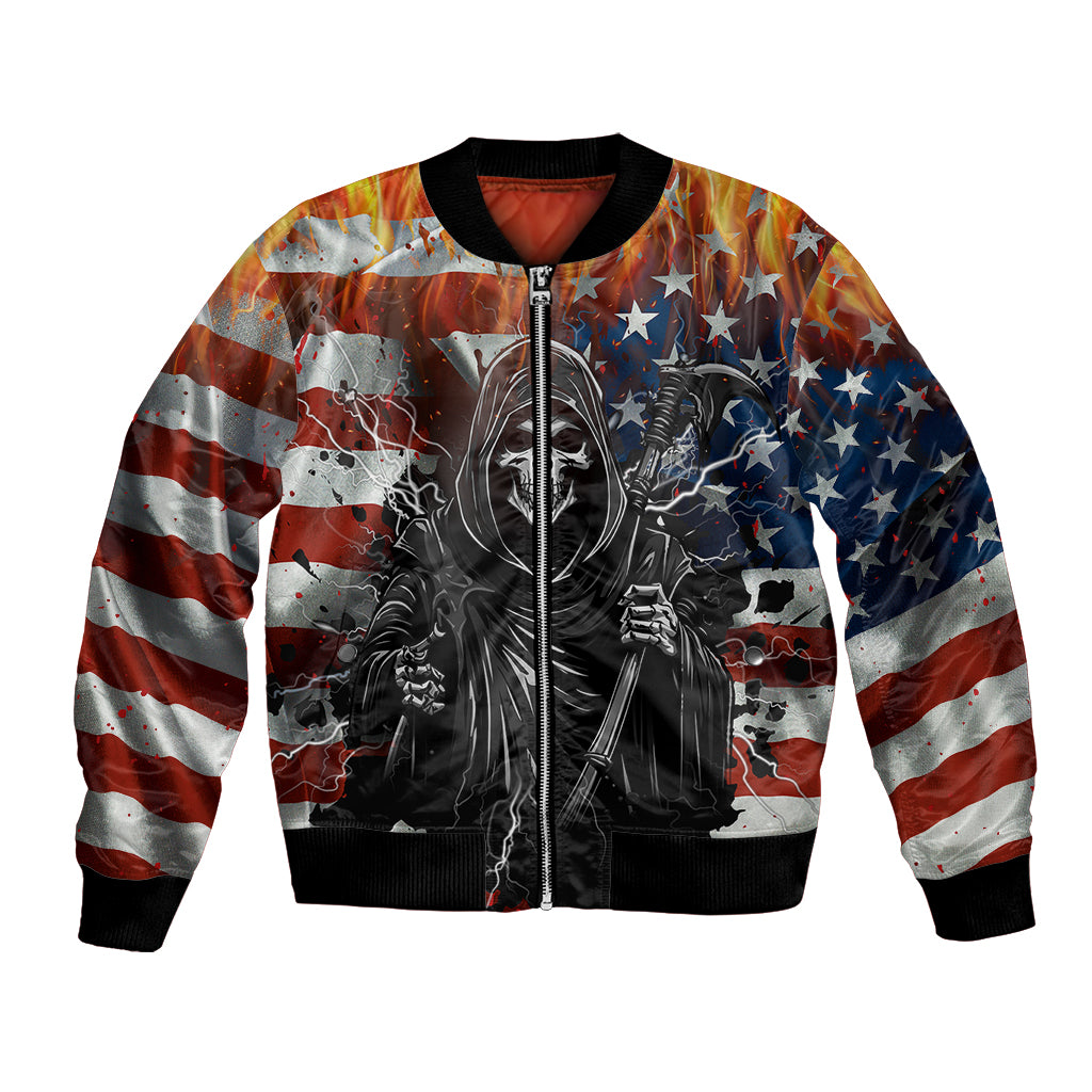 America Live It Love it Or Get the Hell Out Bomber Jacket - Wonder Print Shop
